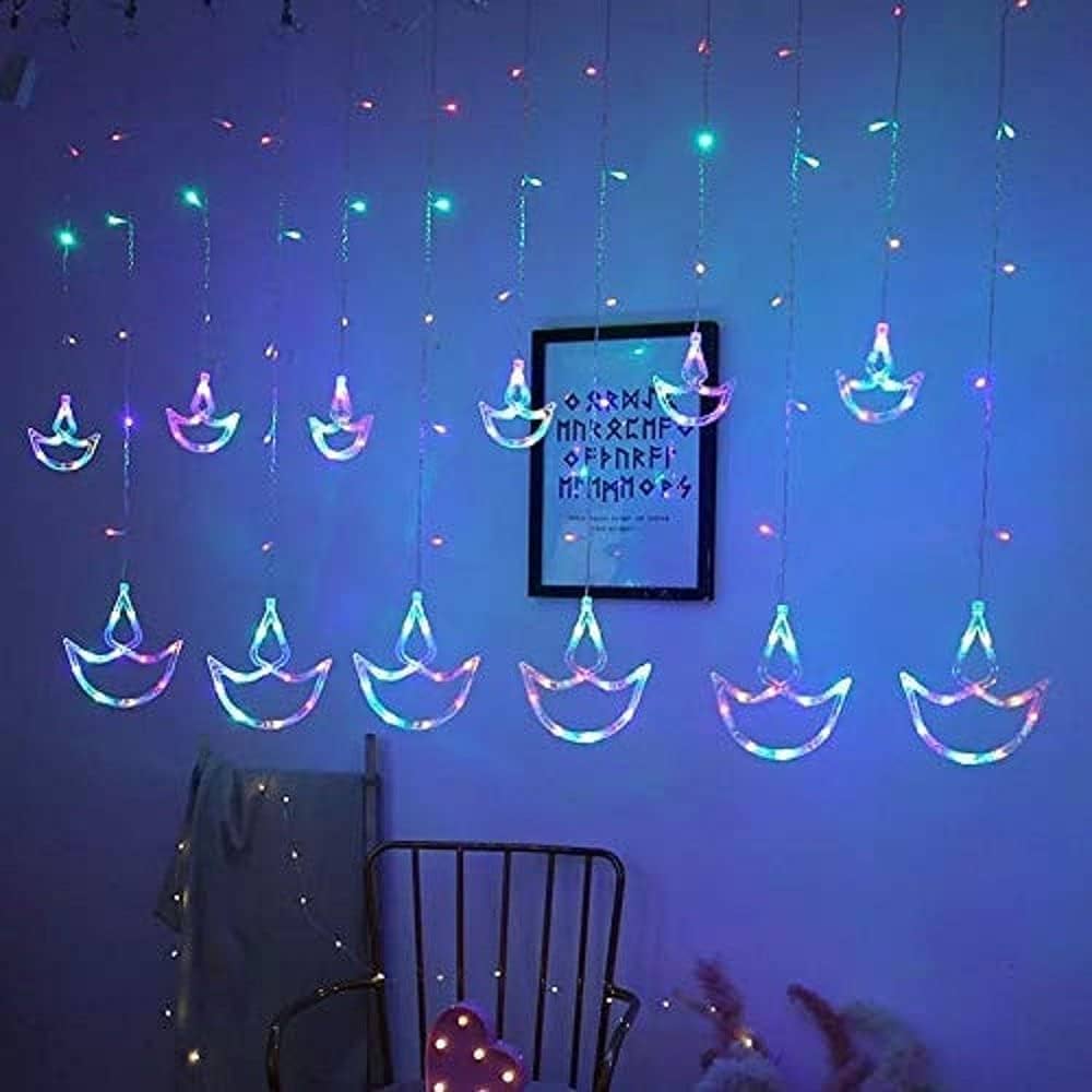 DIYA CURTAIN LIGHT 6* 6 MULTICOLOUR