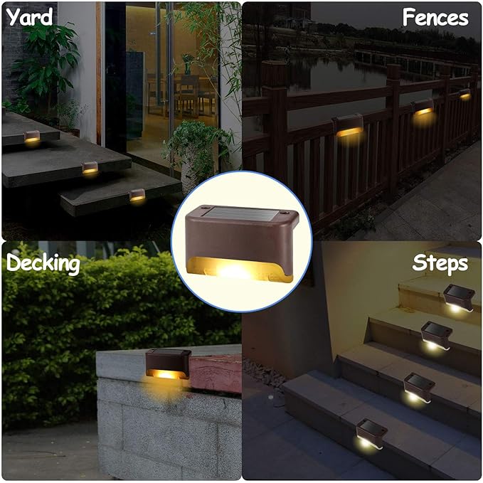 SOLAR GARDEN RAILING LIGHT (4 PC)