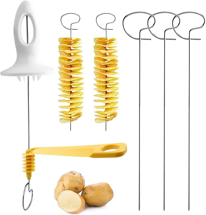 4 PC POTATO SPIRAL CUTTER