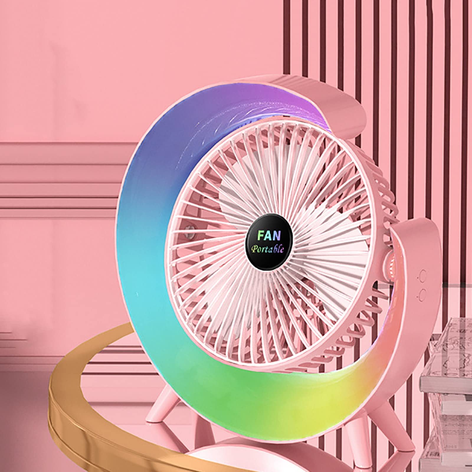 GOOGLE PORTABLE FAN WITH LIGHT