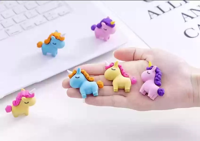 5 PC SET UNICORN ERASER