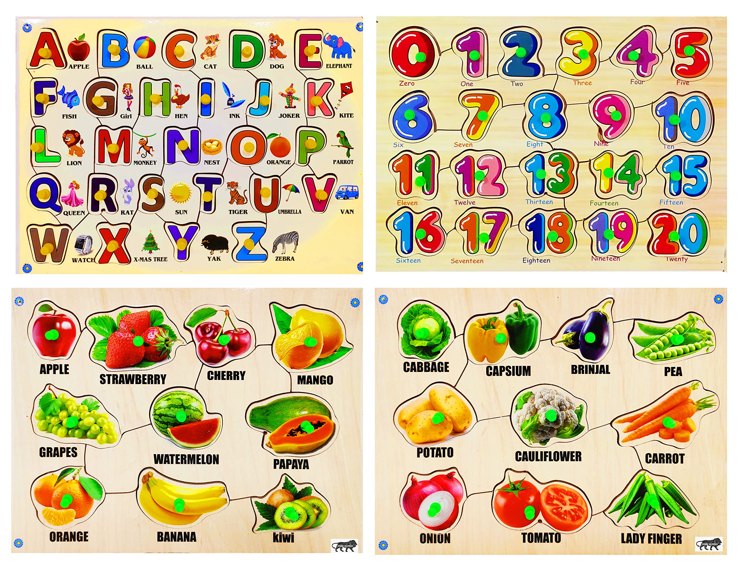 WOODEN KIDS TRAY
