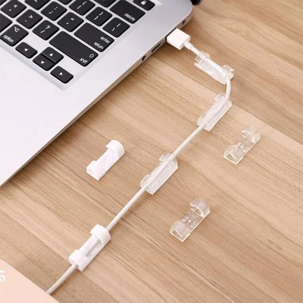 (20 PC SET ) CORD WIRE CABLE PLASTIC CLIPS