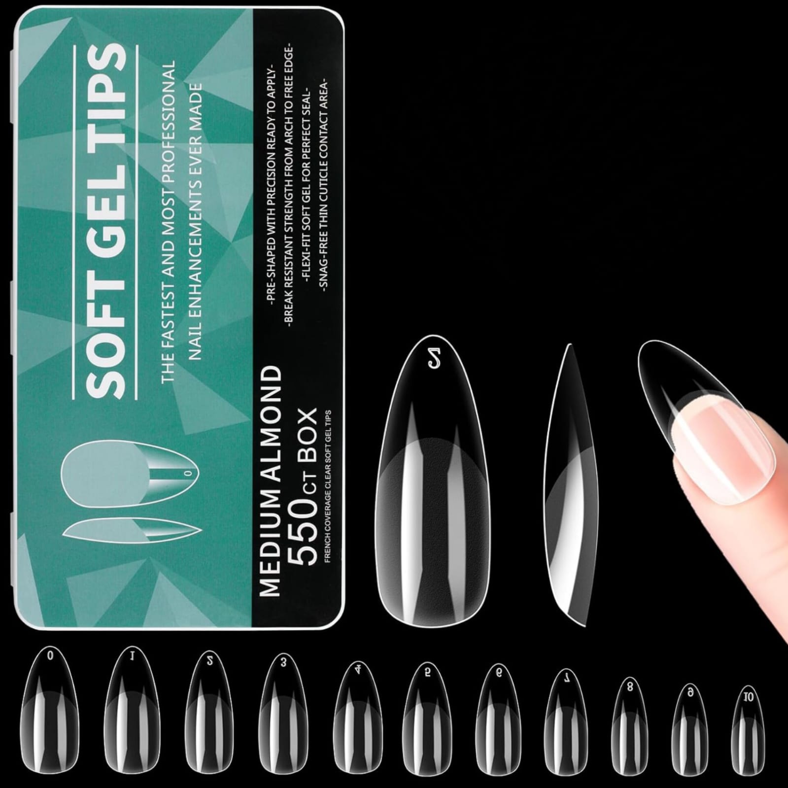 SOFT GEL TIPS NAILS