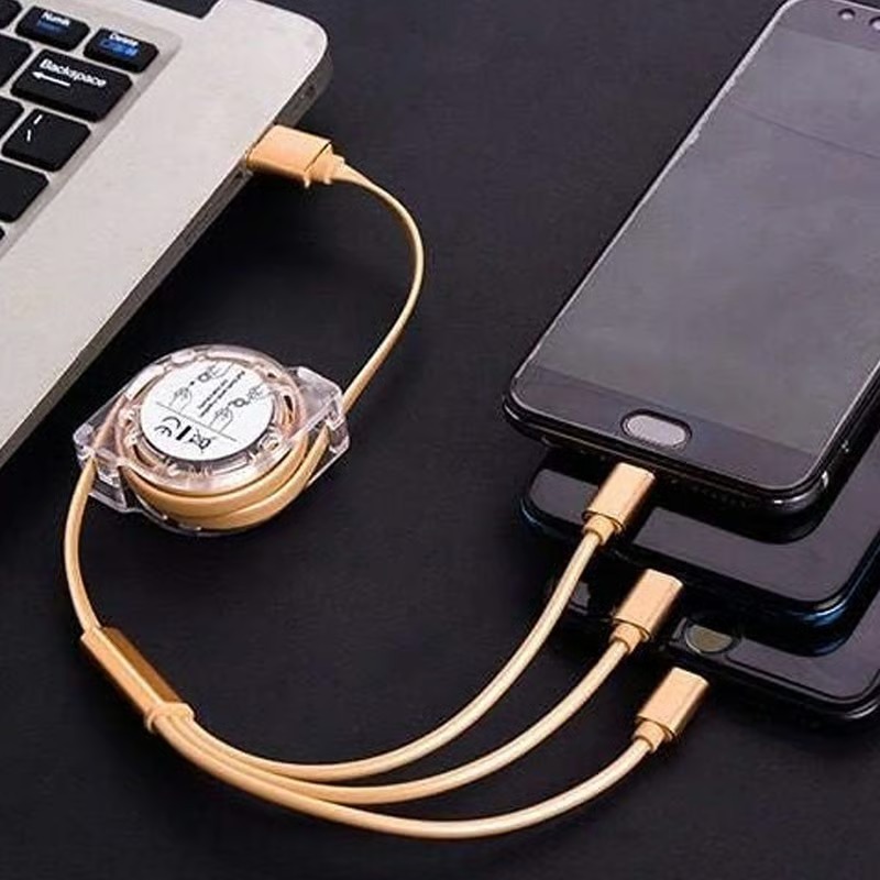 3 IN 1  Retractable Datacable