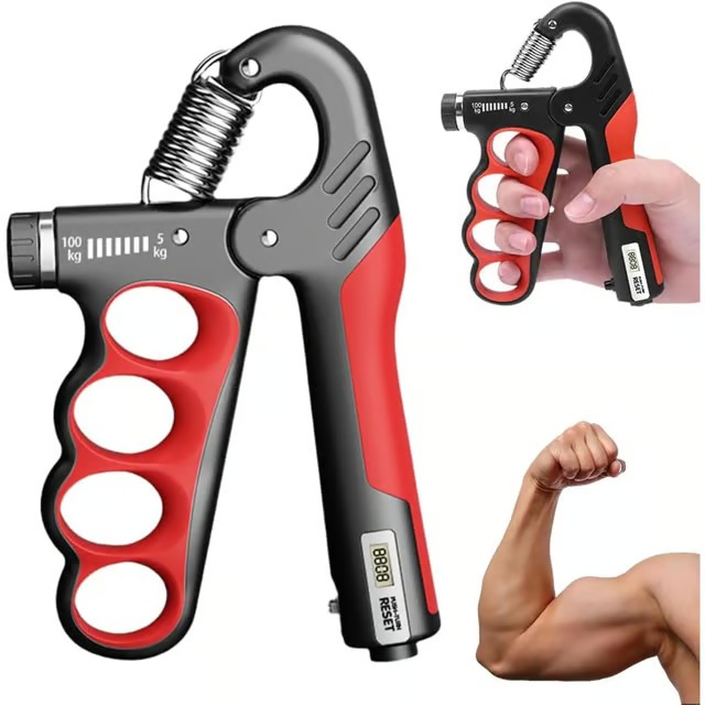 HAND GRIP STRENGTHENER WITH COUNTER