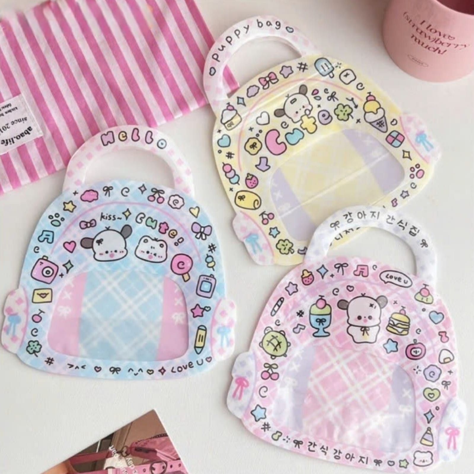 CUTE GIFT ZIPLOCK BAGS(SET OF 5)