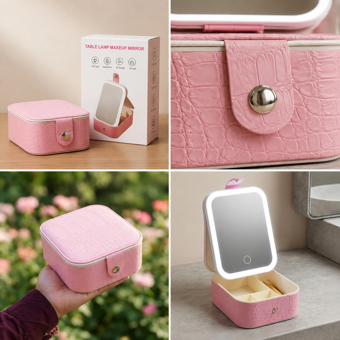 MAKEUP MIRROR WITH LED LIGHT