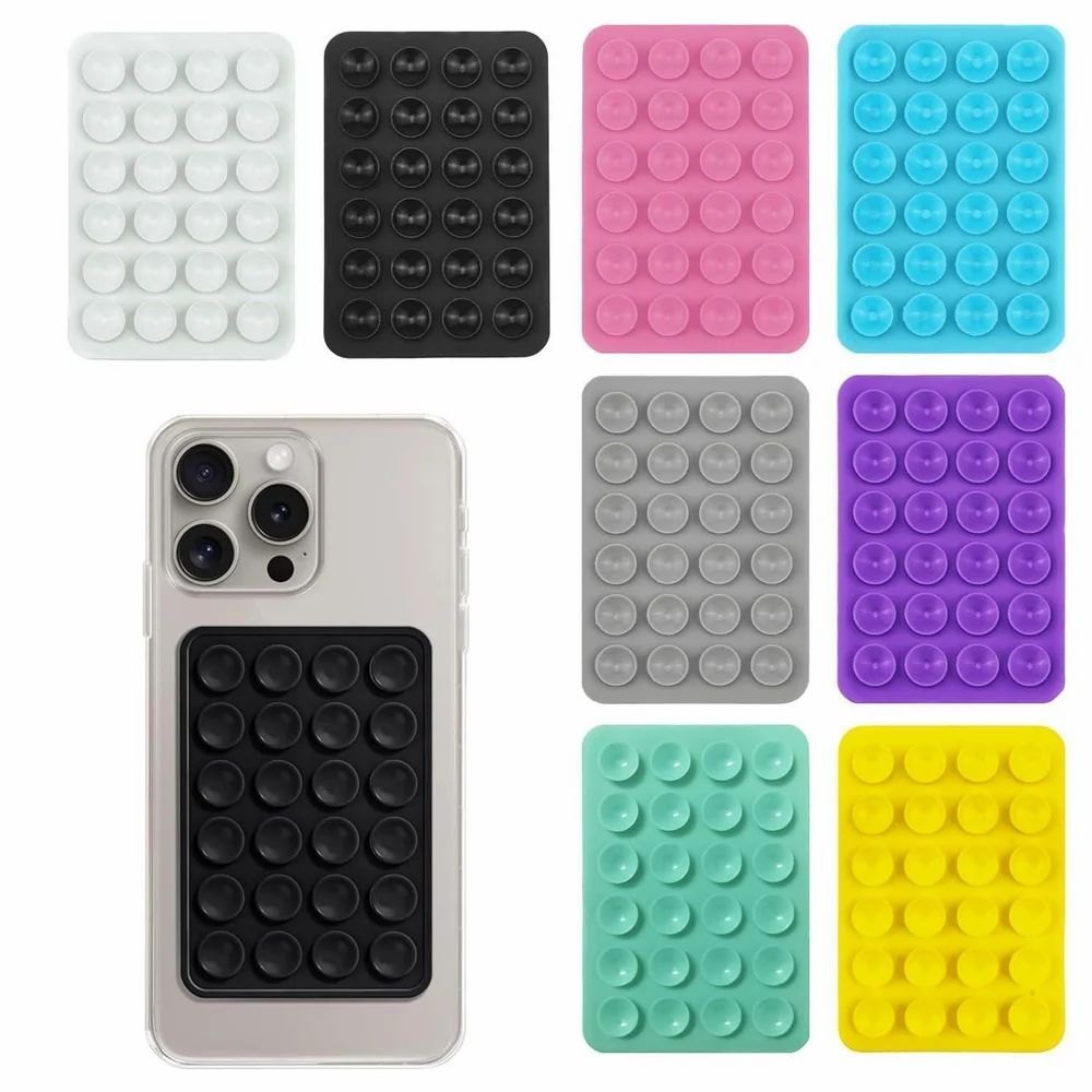 SILICONE SUCTION PHONE HOLDER (SET OF 5 )