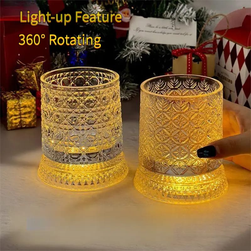 360 DEGREE ROTATING CUP WITH LIGHT