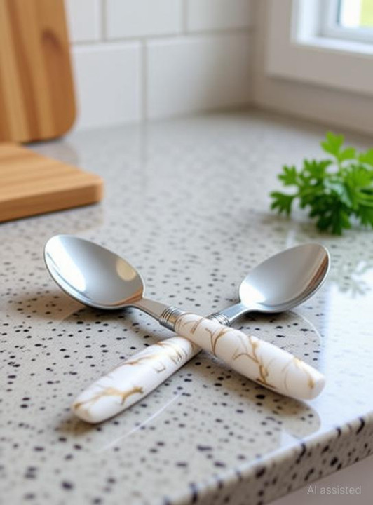6 PC STEEL SPOON SET