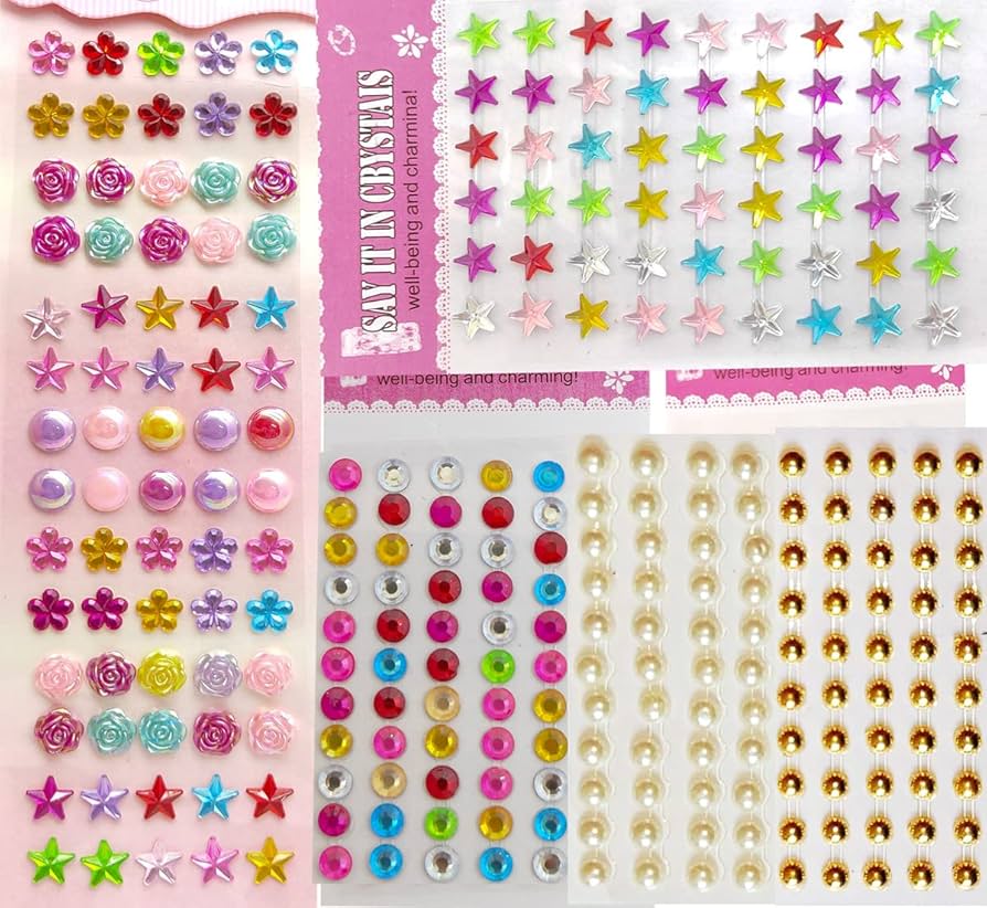 STONE STICKERS  (PACK OF 5 )