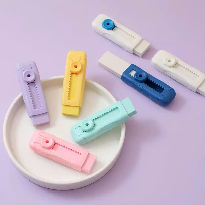PUSH PULL ERASER WITH EXTRA ERASER