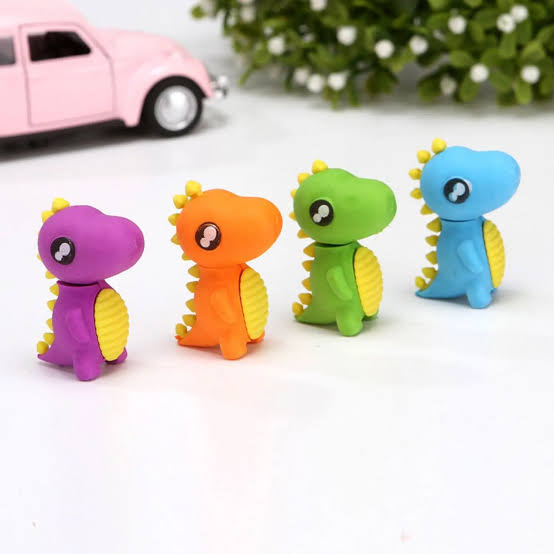 DINO SHAPE ERASER (SET OF 5)