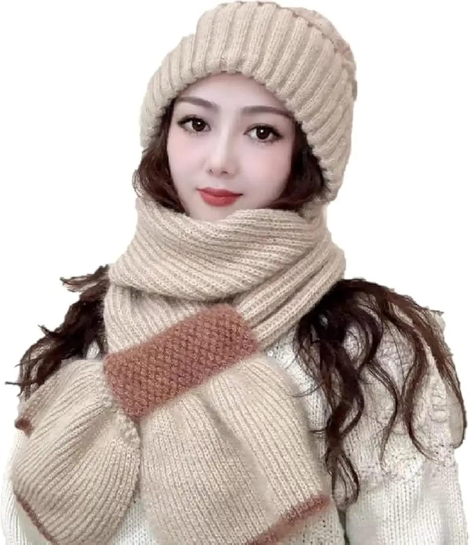 WOMEN CAP MUFFLER SET