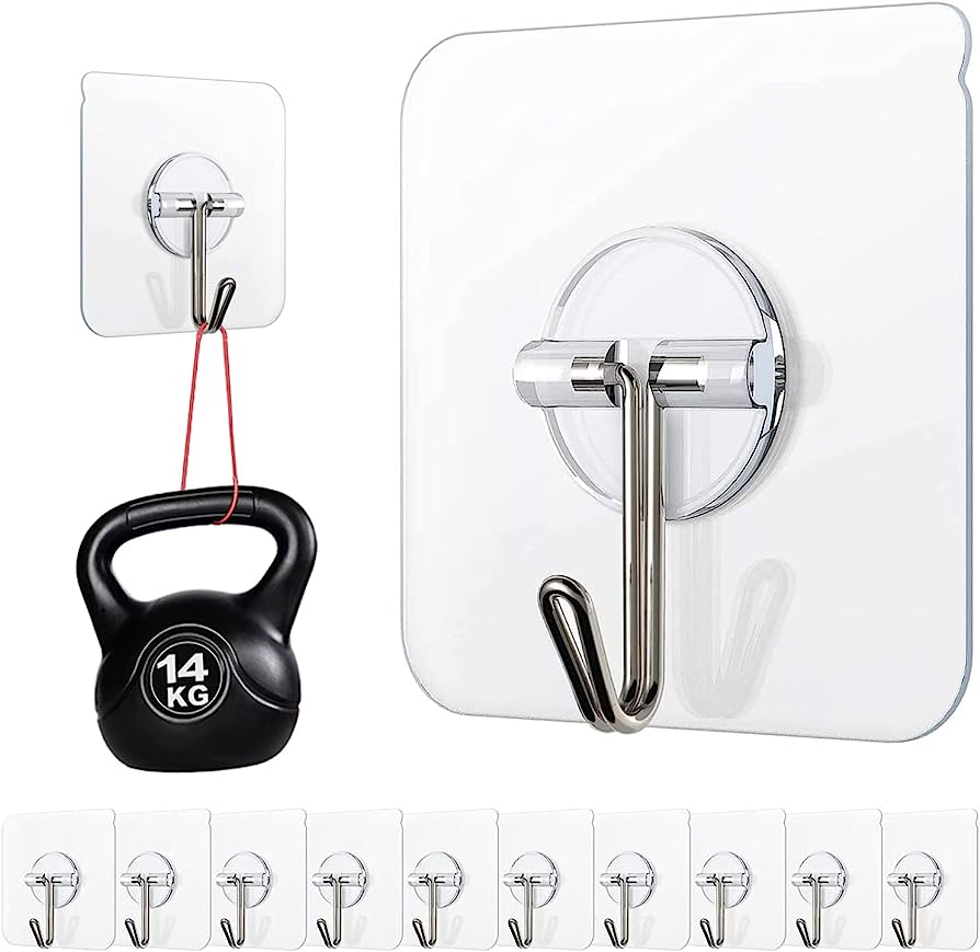 TRANSPARENT HOOK(PACK OF 10)