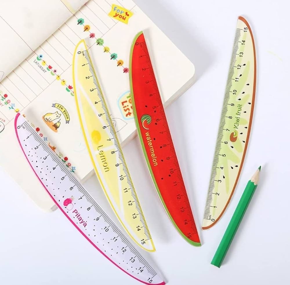 FRUIT SHAPE PLASTIC DRAWING RULER