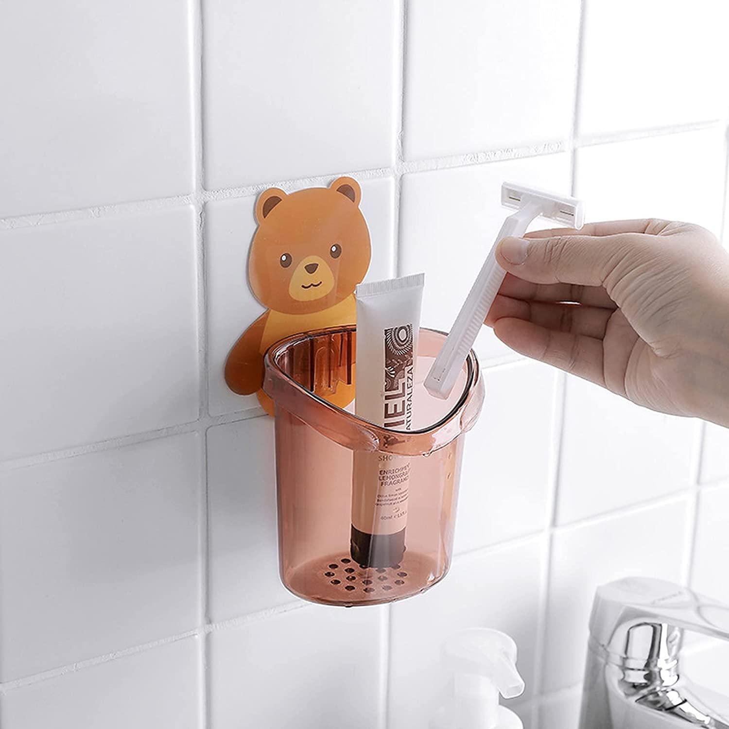 BEAR SHAPED TOOTHBRUSH HOLDER