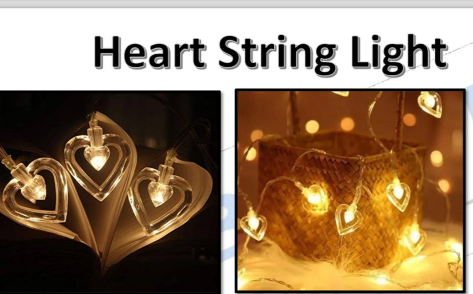 HEART STRING LIGHT (10 LED )