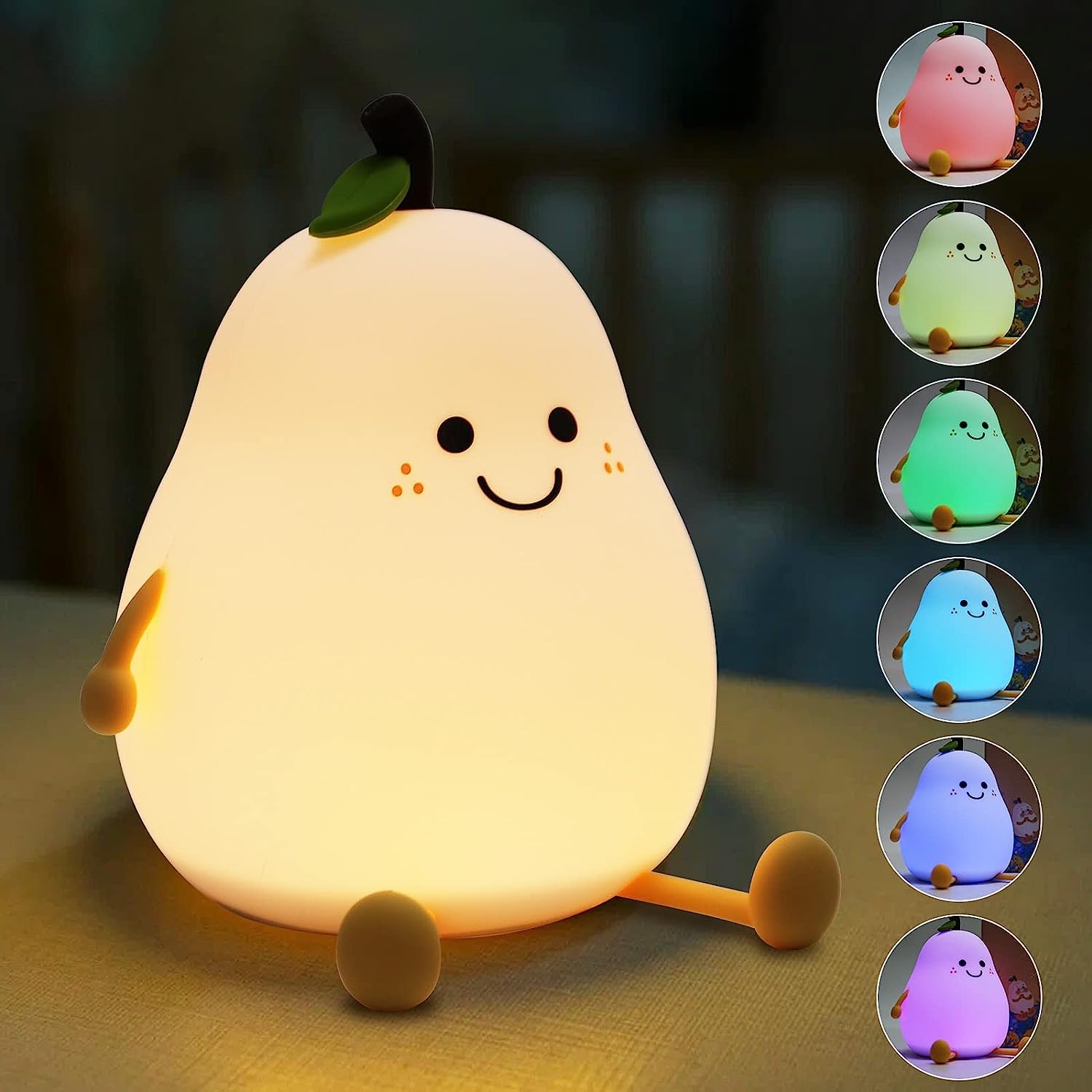 CUTE SILICONE PEAR SHAPE LAMP