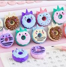 (PACK OF 5) DONUT SHAPE ERASER