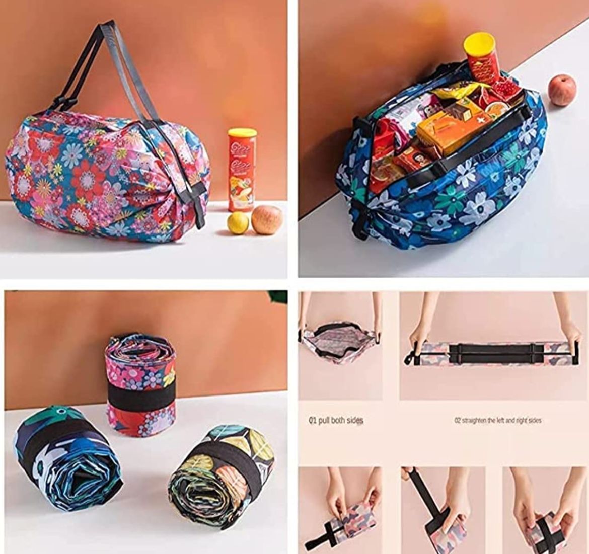 ZIPPER FOLDABLE SHOPPING BAG