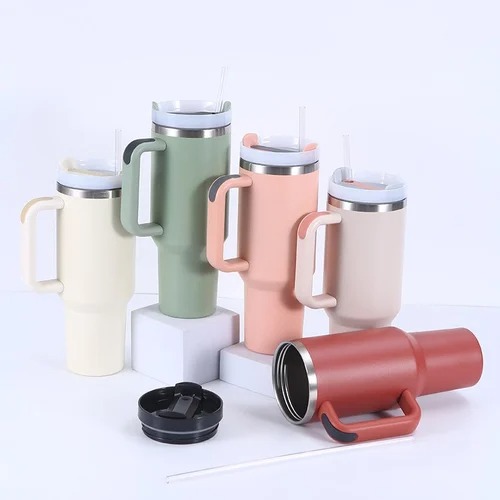 1200 ML STEEL TUMBLER WITH STRAW