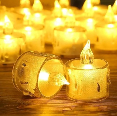 FROSTED CANDLE ( 24 PC SET )