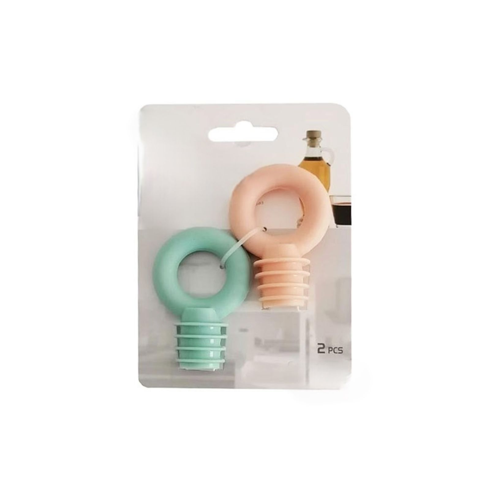 (PACK OF 2) BOTTLE CAP SILICONE