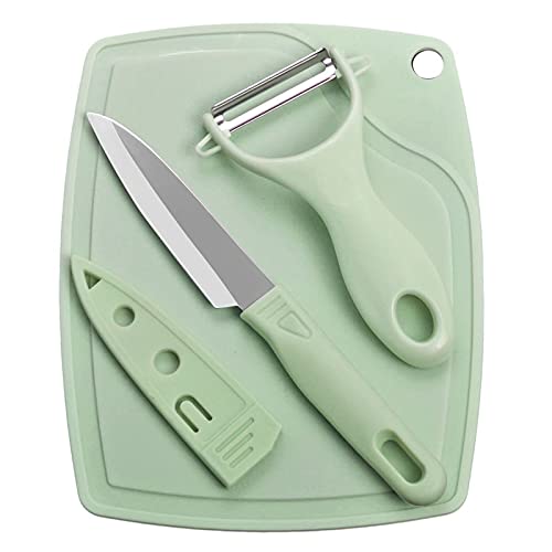 CHOPPING BOARD+KNIFE WITH COVER+ PEELER