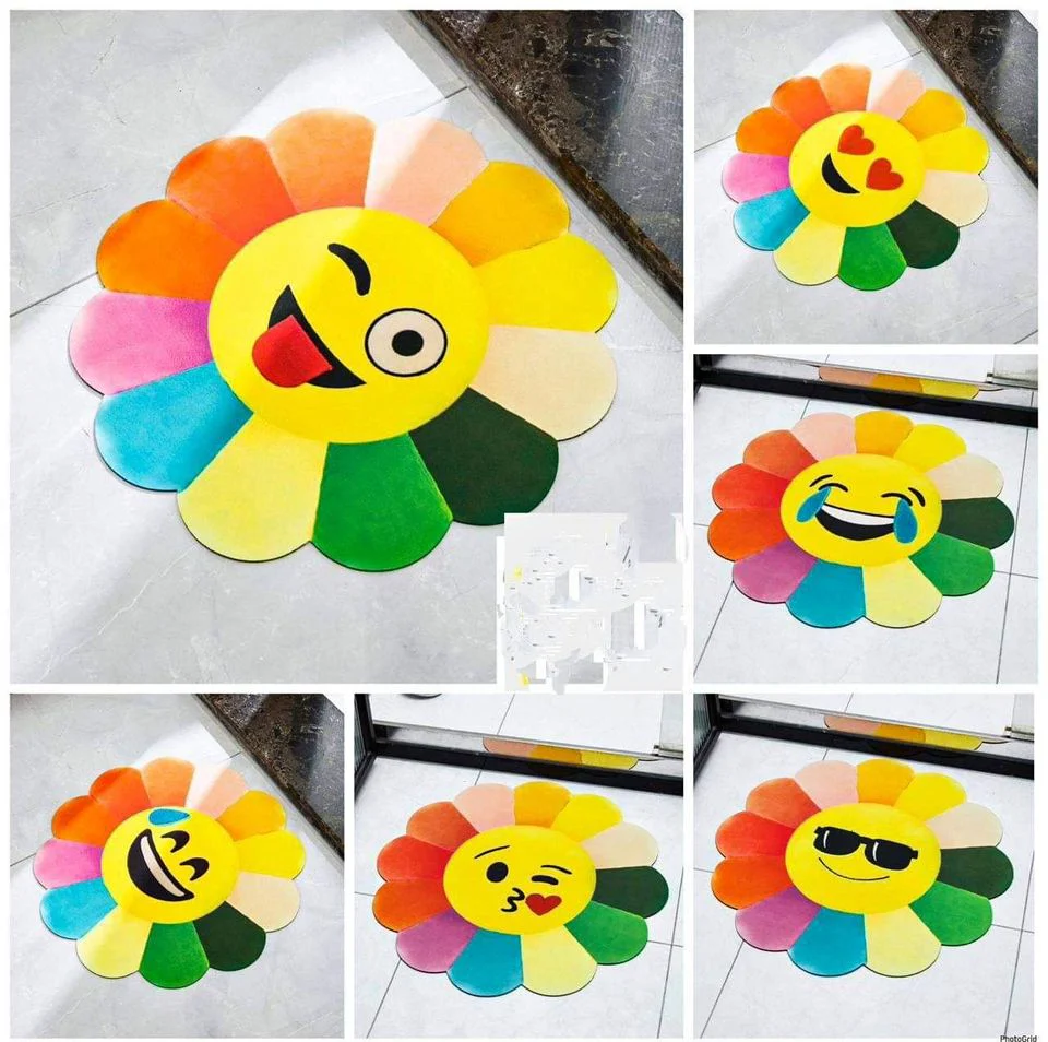 SUNFLOWER EMOJI RAINBOW MAT