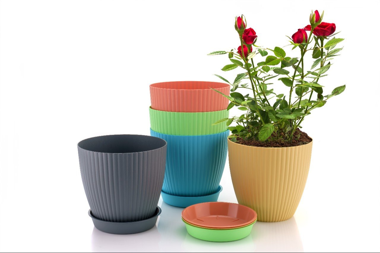 5 PC SET FLOWER FLOWER POT