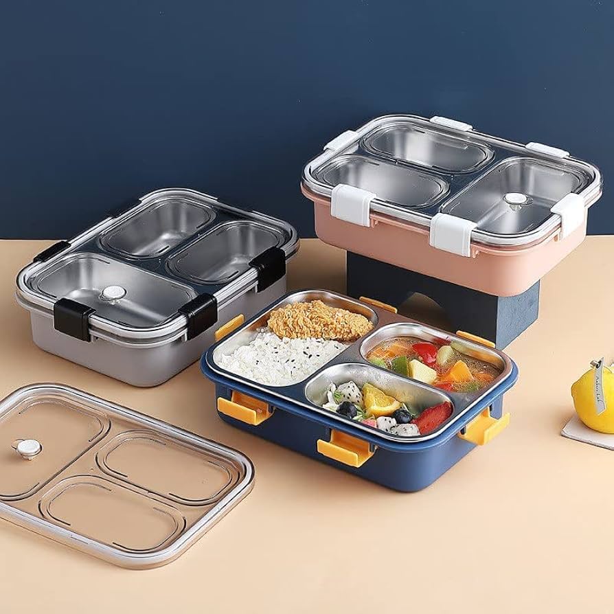 3 COMPARTMENT LUNCH BOX