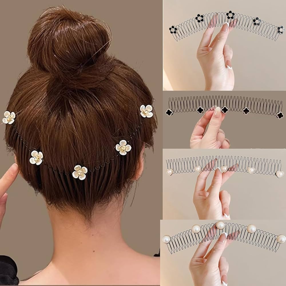 Stretchable Flower Hair Clips (Set of 2)