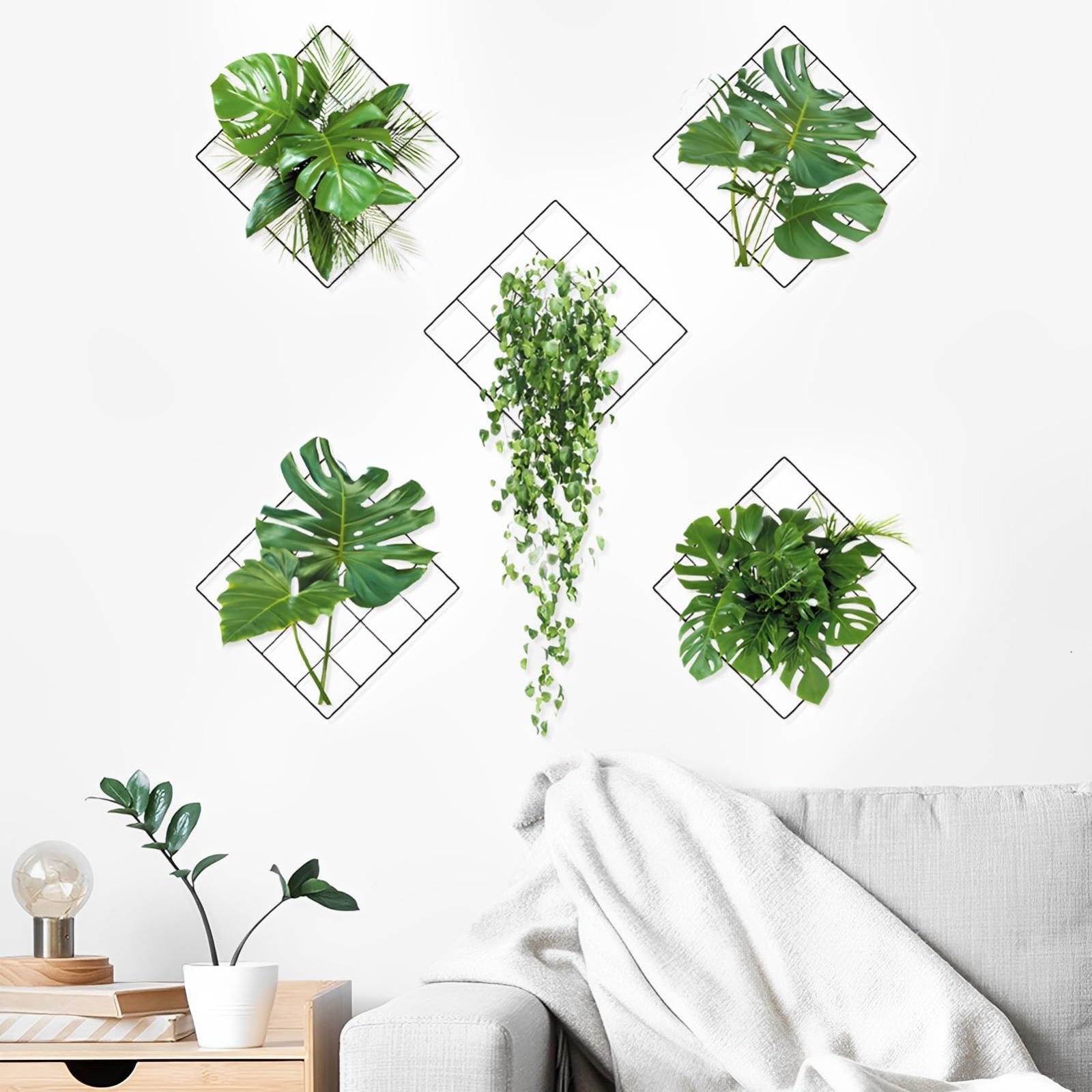 5 Pc Set Plant Wall Sticker