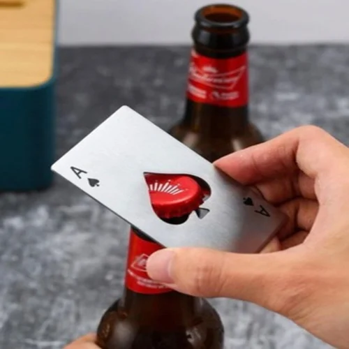 POKER CARD BOTTLE OPENER (SET OF 2)