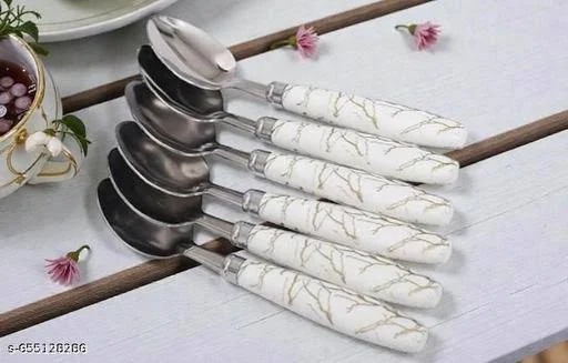 6 PC STEEL SPOON SET