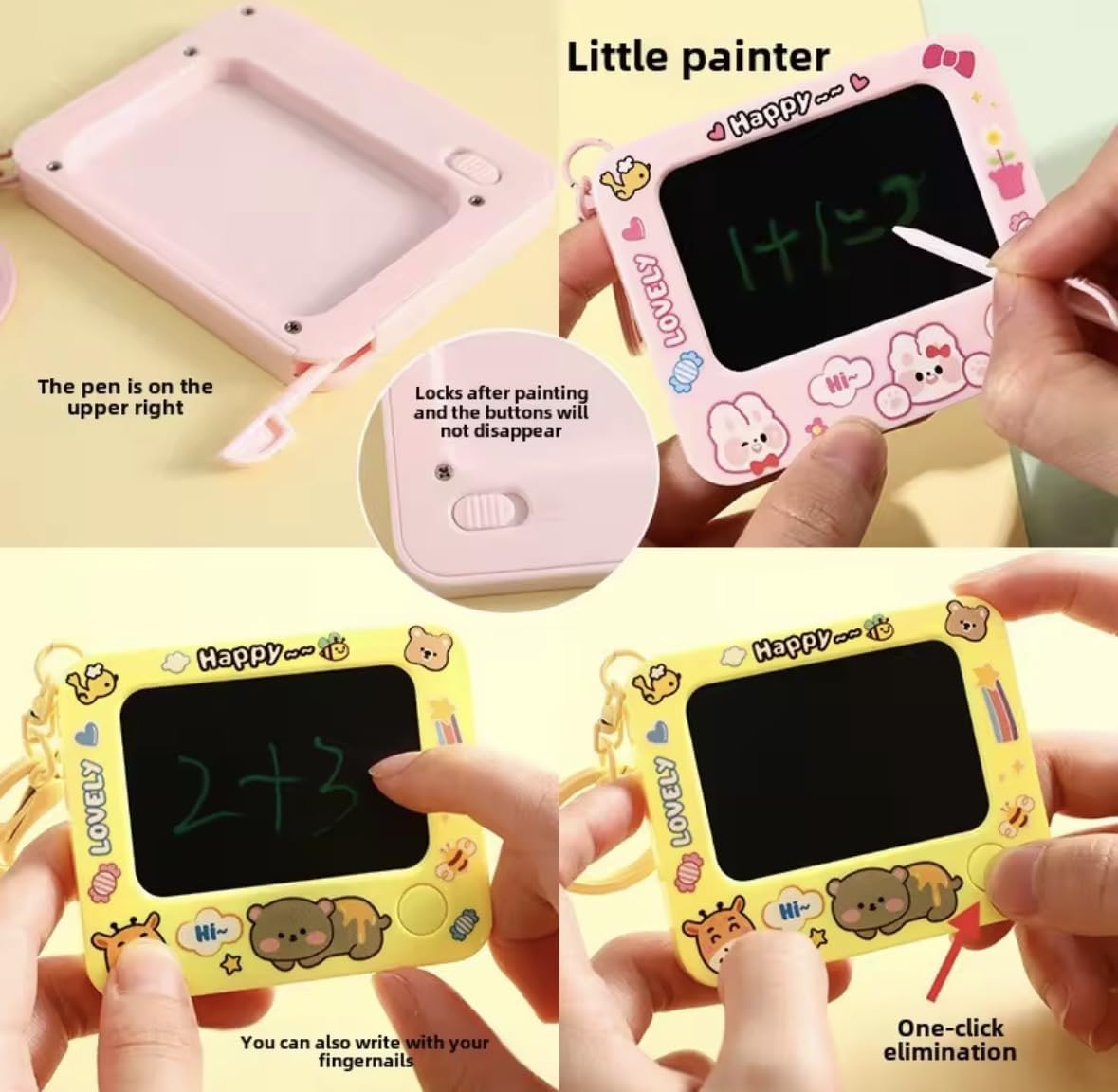 LCD WRITING TABLET KEYCHAIN