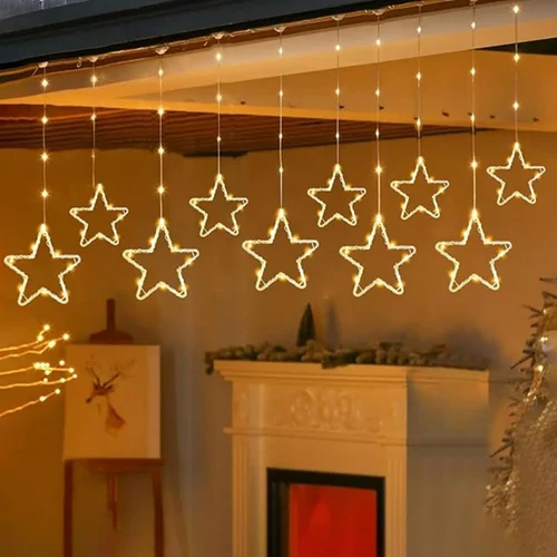 STAR CURTAIN 5*5 WARM WHITE LIGHT