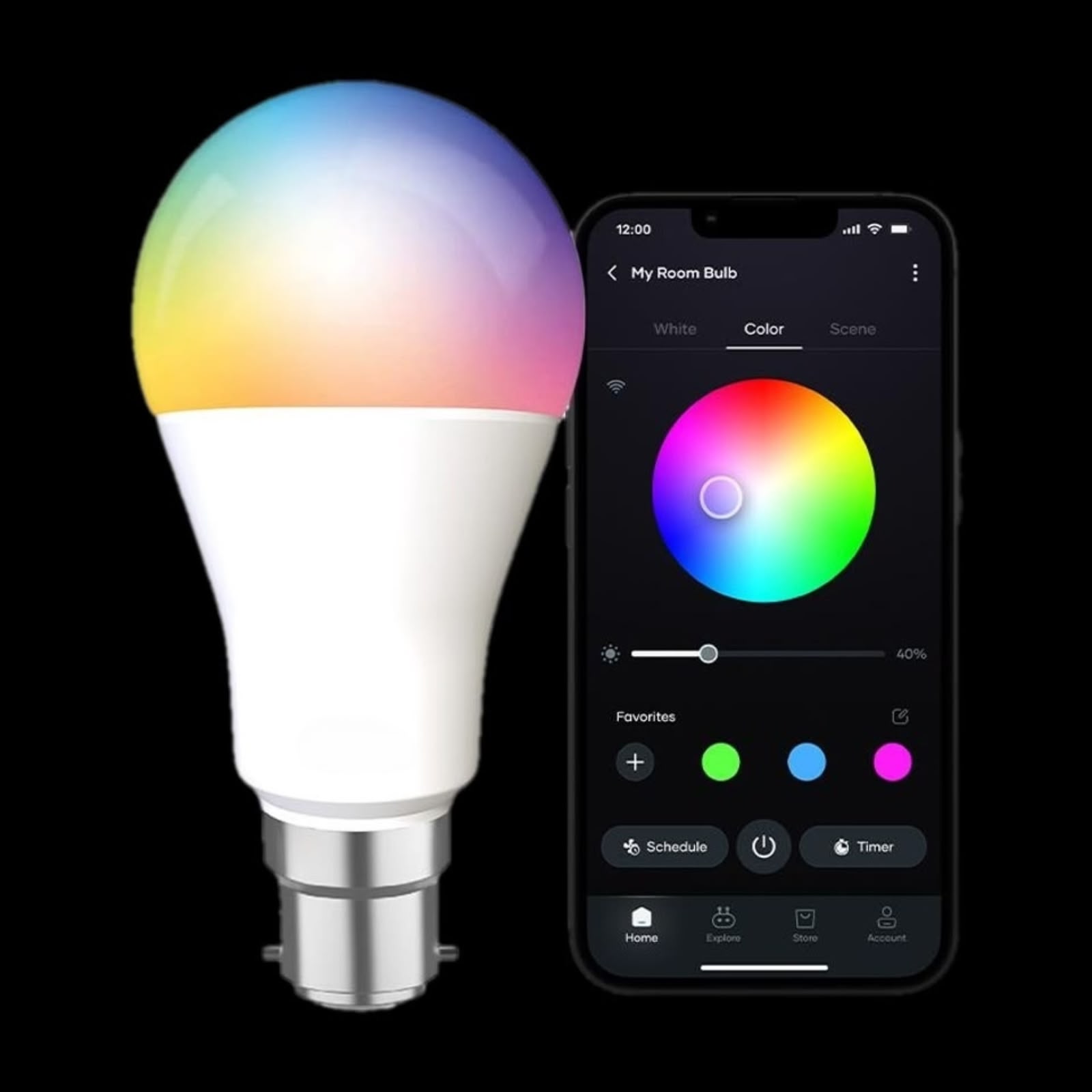 WIFI AND BLUETOOTH SMART BULB